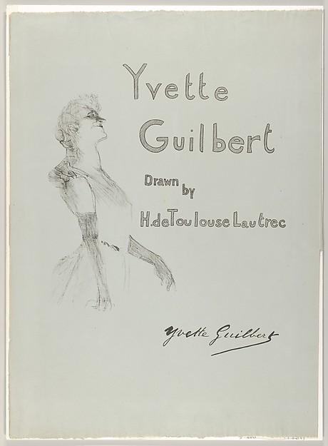 Henri de Toulouse-Lautrec — Umschlag - Yvette Guilbert