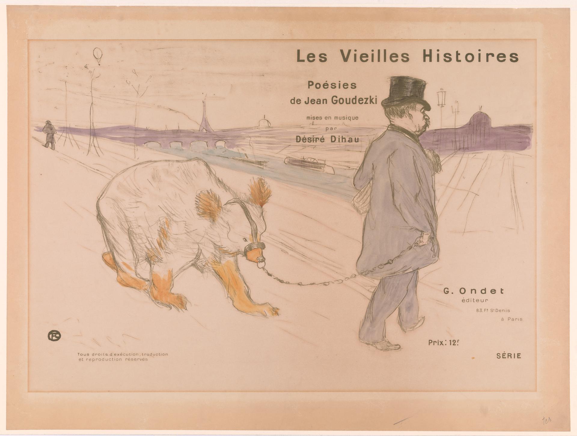 Henri de Toulouse-Lautrec — Umschlagentwurf für 'Les Vieilles Histoires' (1893, Met-Objekt 780)