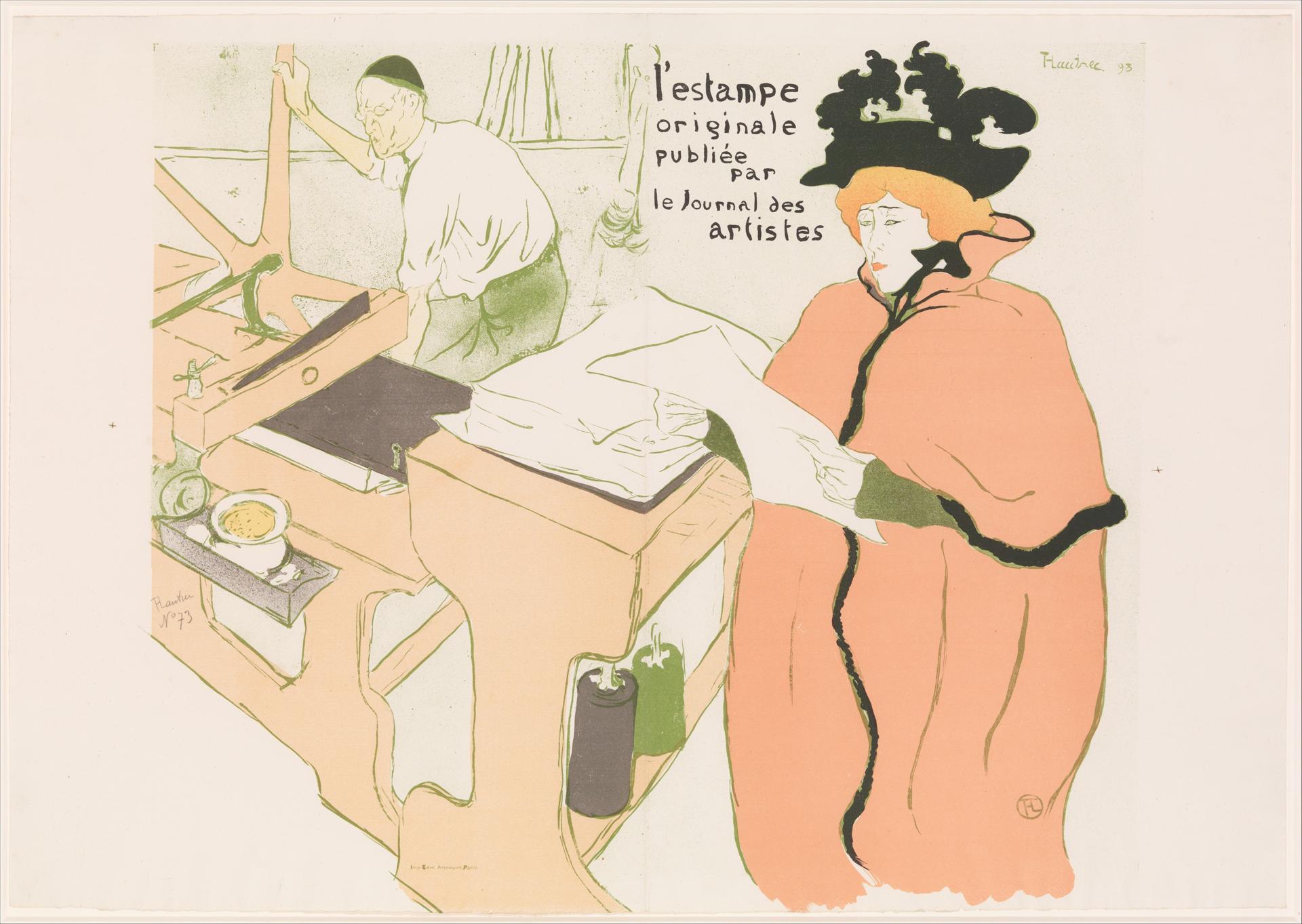 Henri de Toulouse-Lautrec — Umschlag für "L'Estampe originale, Album I, herausgegeben vom Journal des Artistes"