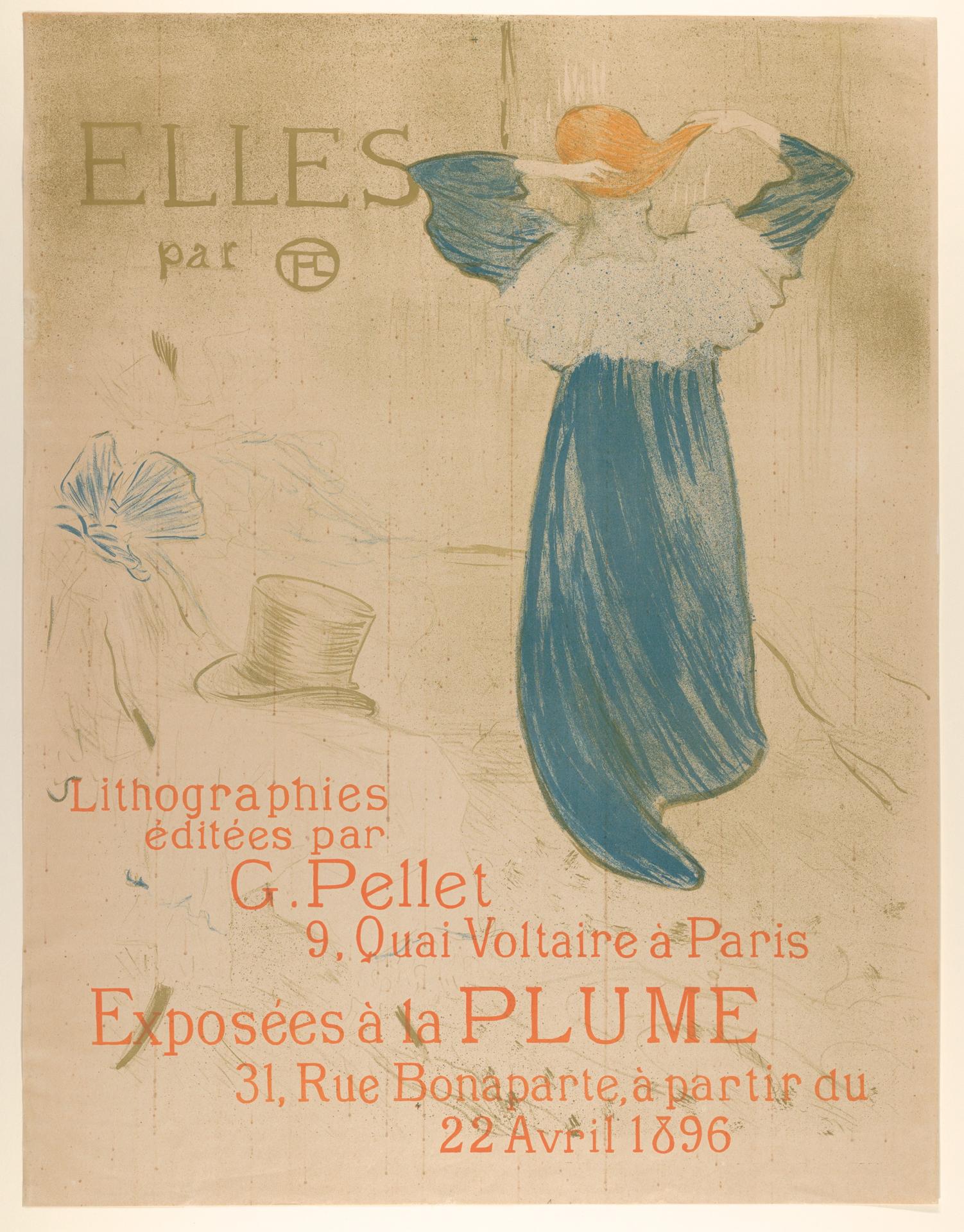 Henri de Toulouse-Lautrec — Elles (Plakat für die Ausstellung von 1896 bei La Plume) (1896, Met-Objekt 905)