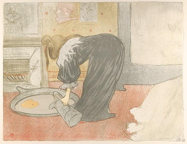 Henri de Toulouse-Lautrec — Das Wannenfüllen, aus 'Elles'