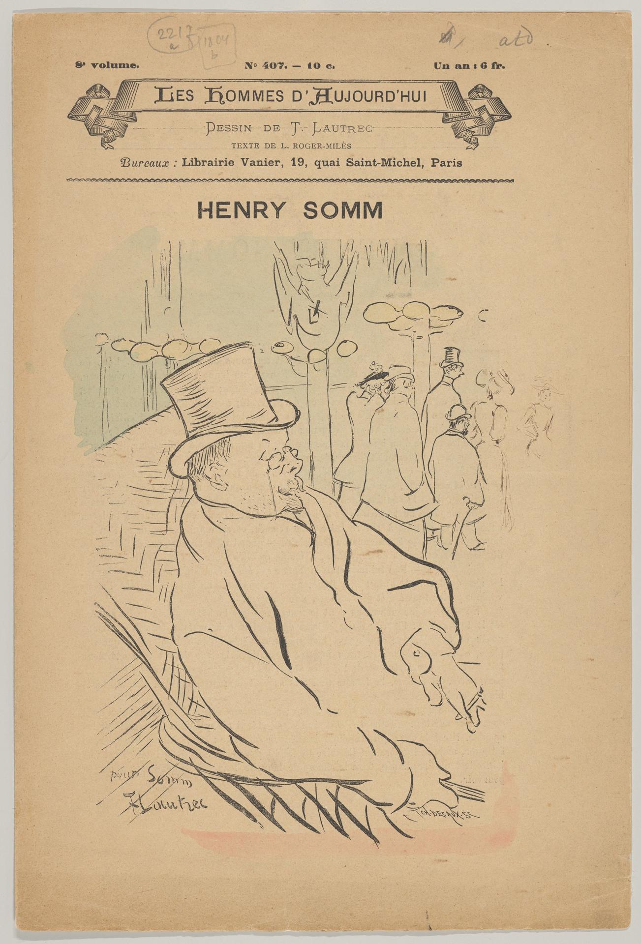 Henri de Toulouse-Lautrec — Henry Somm