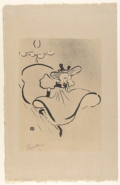 Henri de Toulouse-Lautrec — Jane Avril, aus 'Le Café Concert'