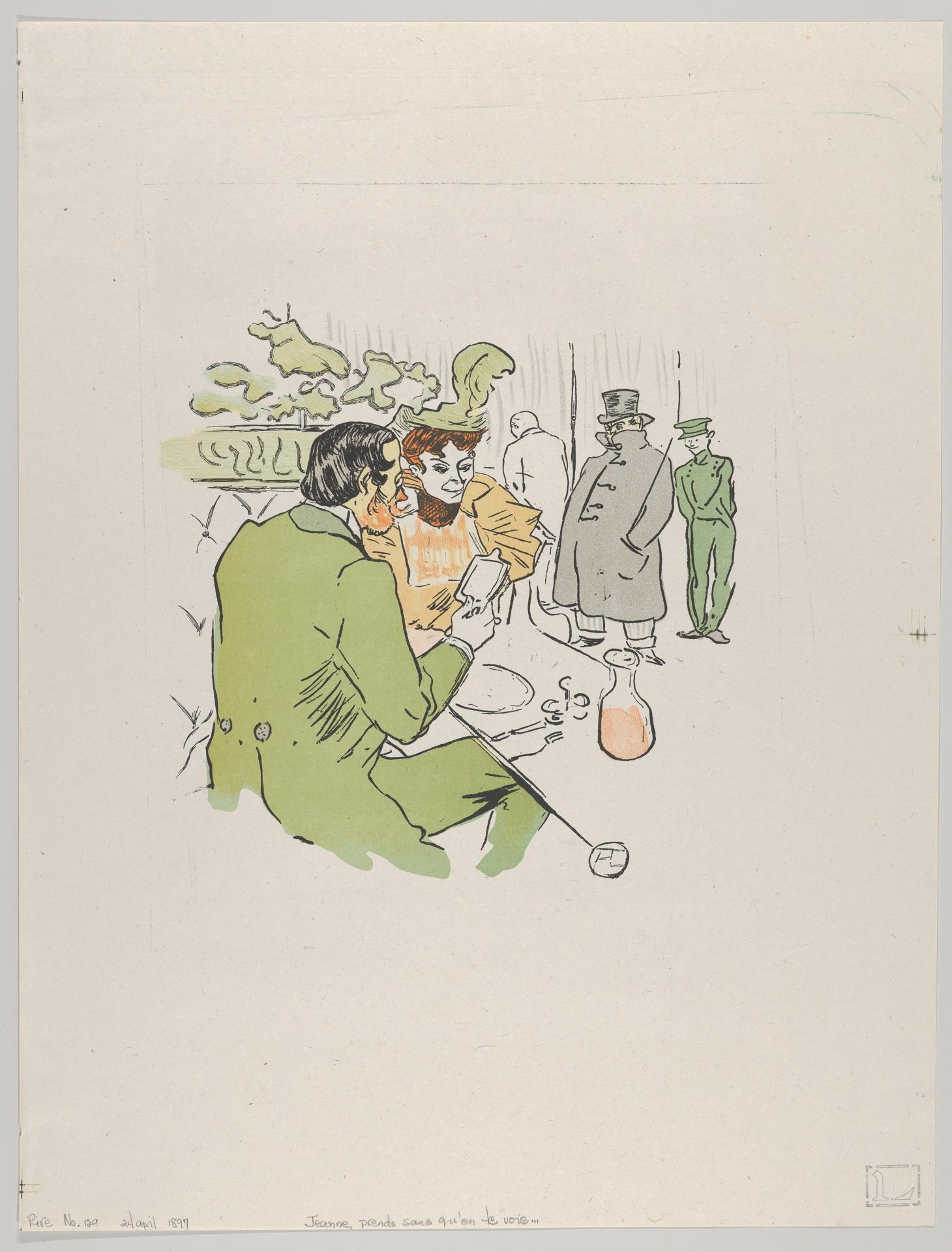 Henri de Toulouse-Lautrec — Jeanne, nimm, ohne dass man dich sieht . . .