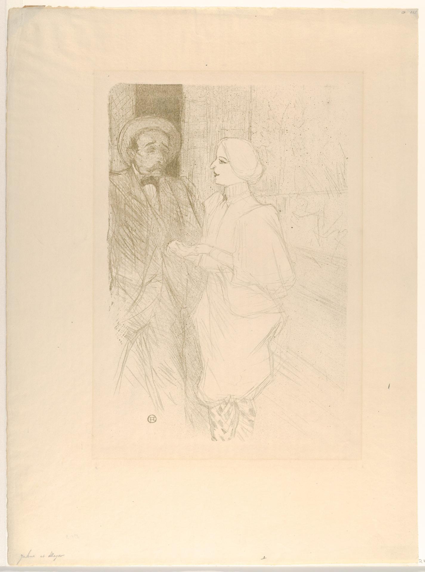 Henri de Toulouse-Lautrec — Léonie Yahne und Henry Mayer in 'L'Age Difficile'