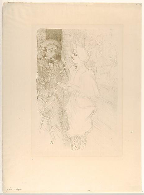 Henri de Toulouse-Lautrec — Léonie Yahne und Henry Mayer in 'L'Age Difficile'