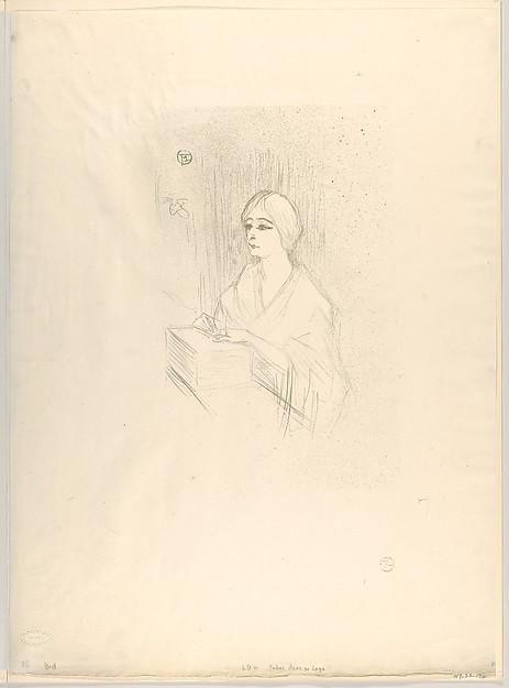 Henri de Toulouse-Lautrec — Léonie Yahne in ihrer Ankleidekabine, in L'Age Difficile