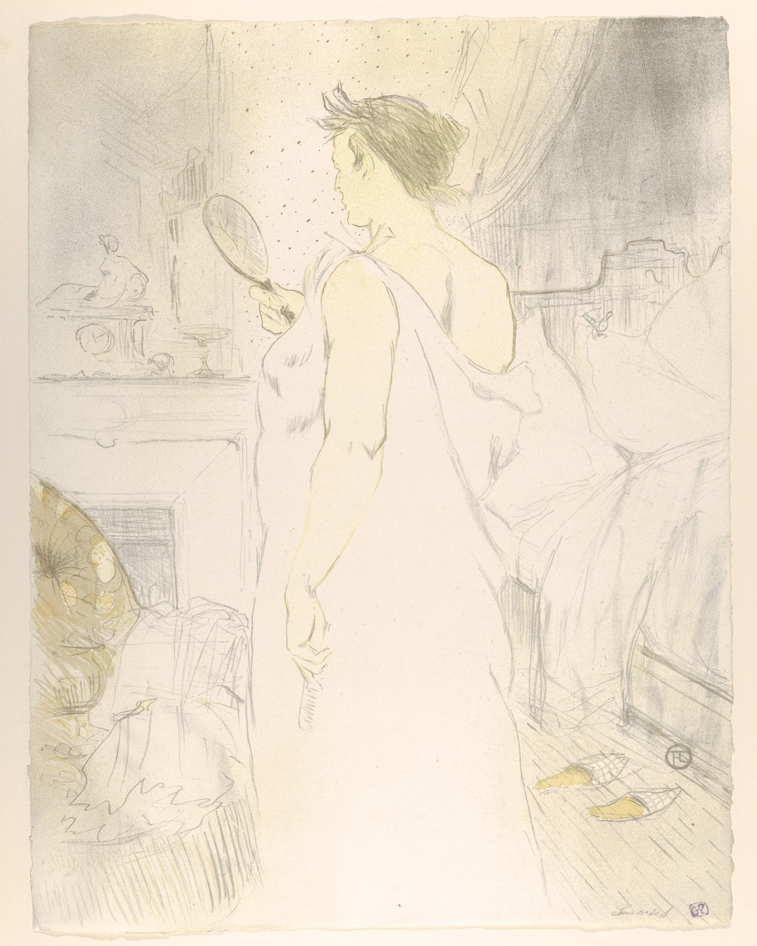 Henri de Toulouse-Lautrec — In den Spiegel schauen, aus "Elles"