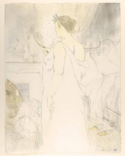 Henri de Toulouse-Lautrec — In den Spiegel schauen, aus "Elles"