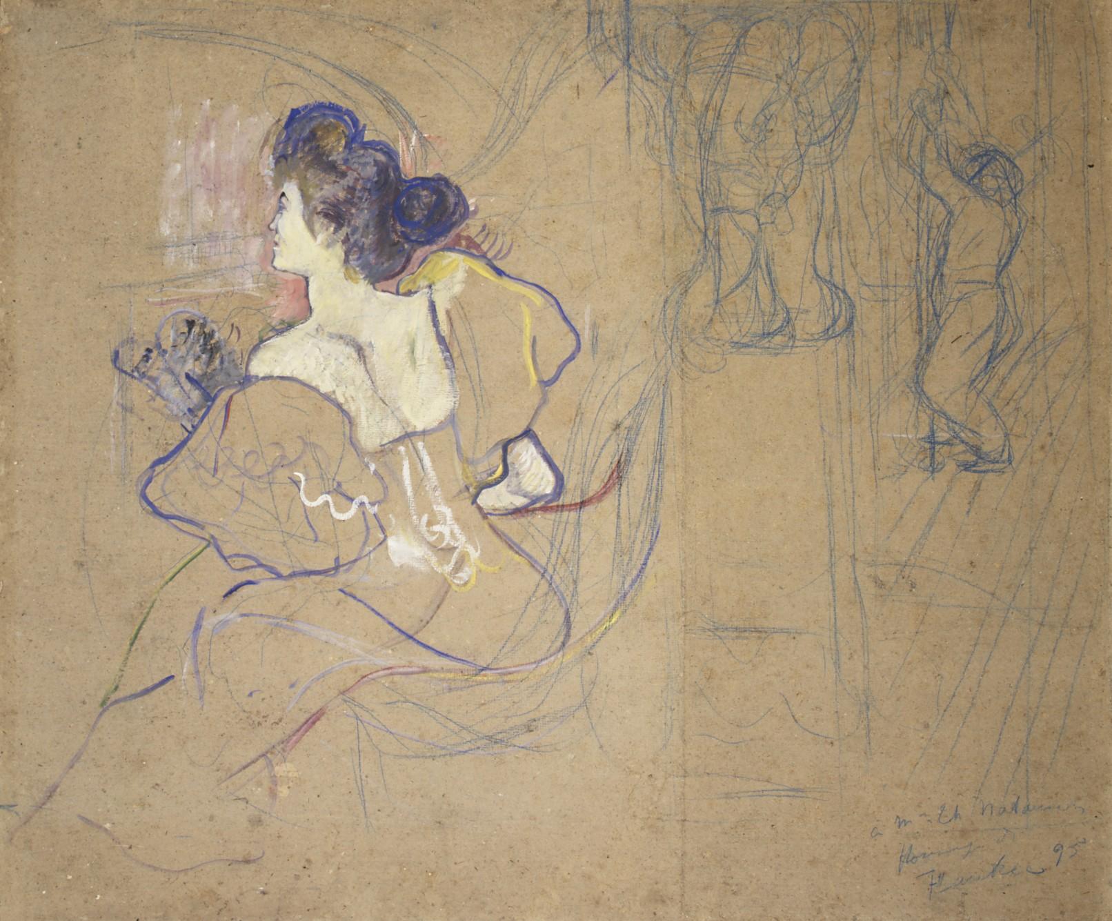Henri de Toulouse-Lautrec — Madame Thadée Natanson (Misia Godebska, 1872–1950) im Theater