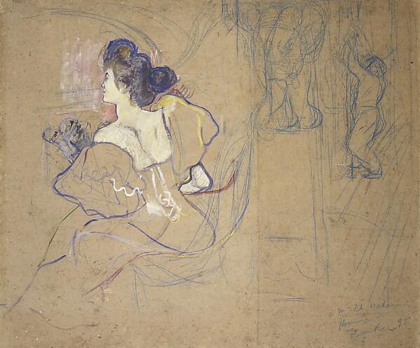 Henri de Toulouse-Lautrec — Madame Thadée Natanson (Misia Godebska, 1872–1950) im Theater
