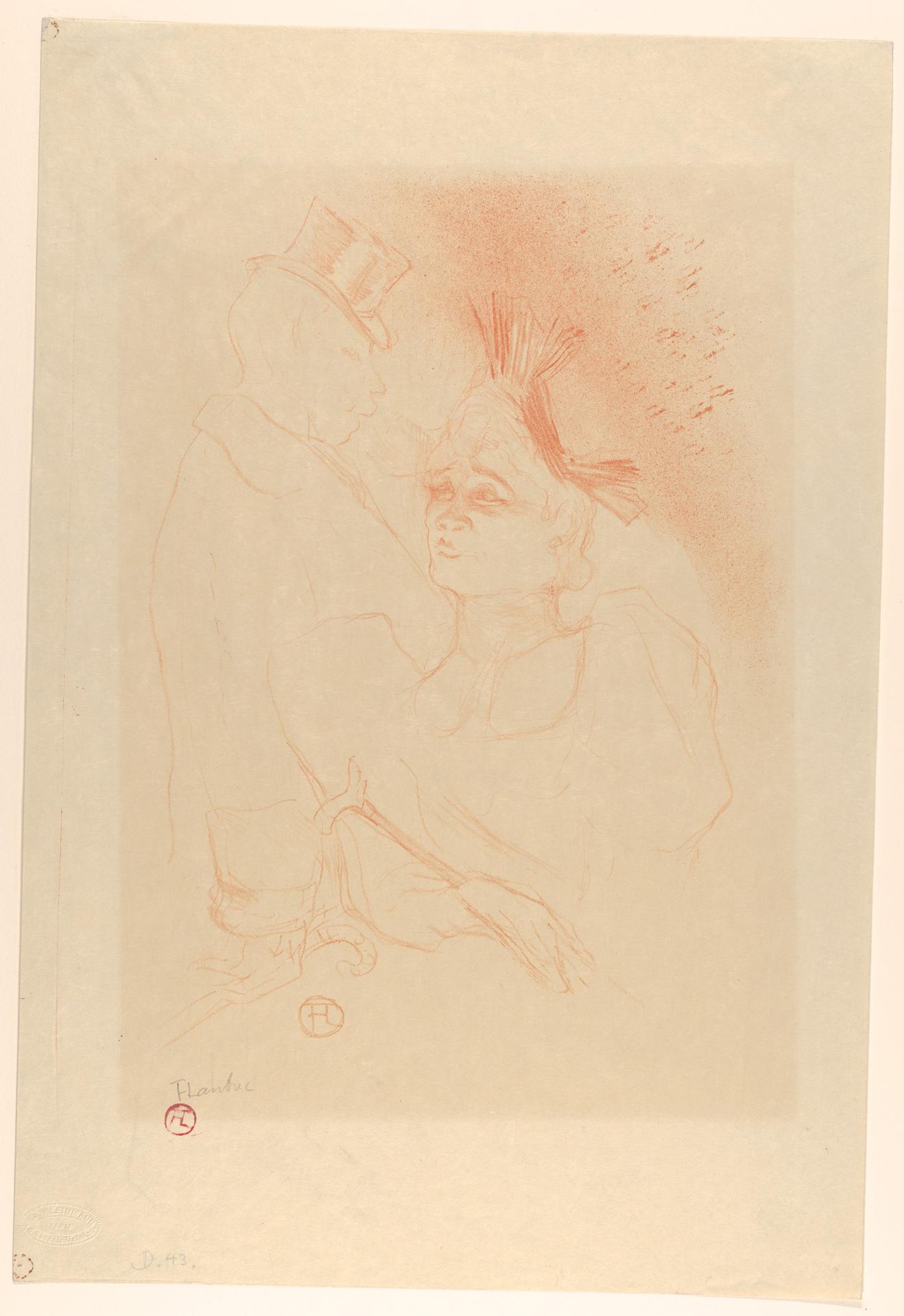 Henri de Toulouse-Lautrec — Mademoiselle Lender und Baron