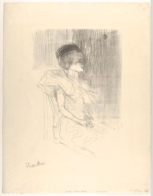 Henri de Toulouse-Lautrec — Sitzende Marcelle Lender