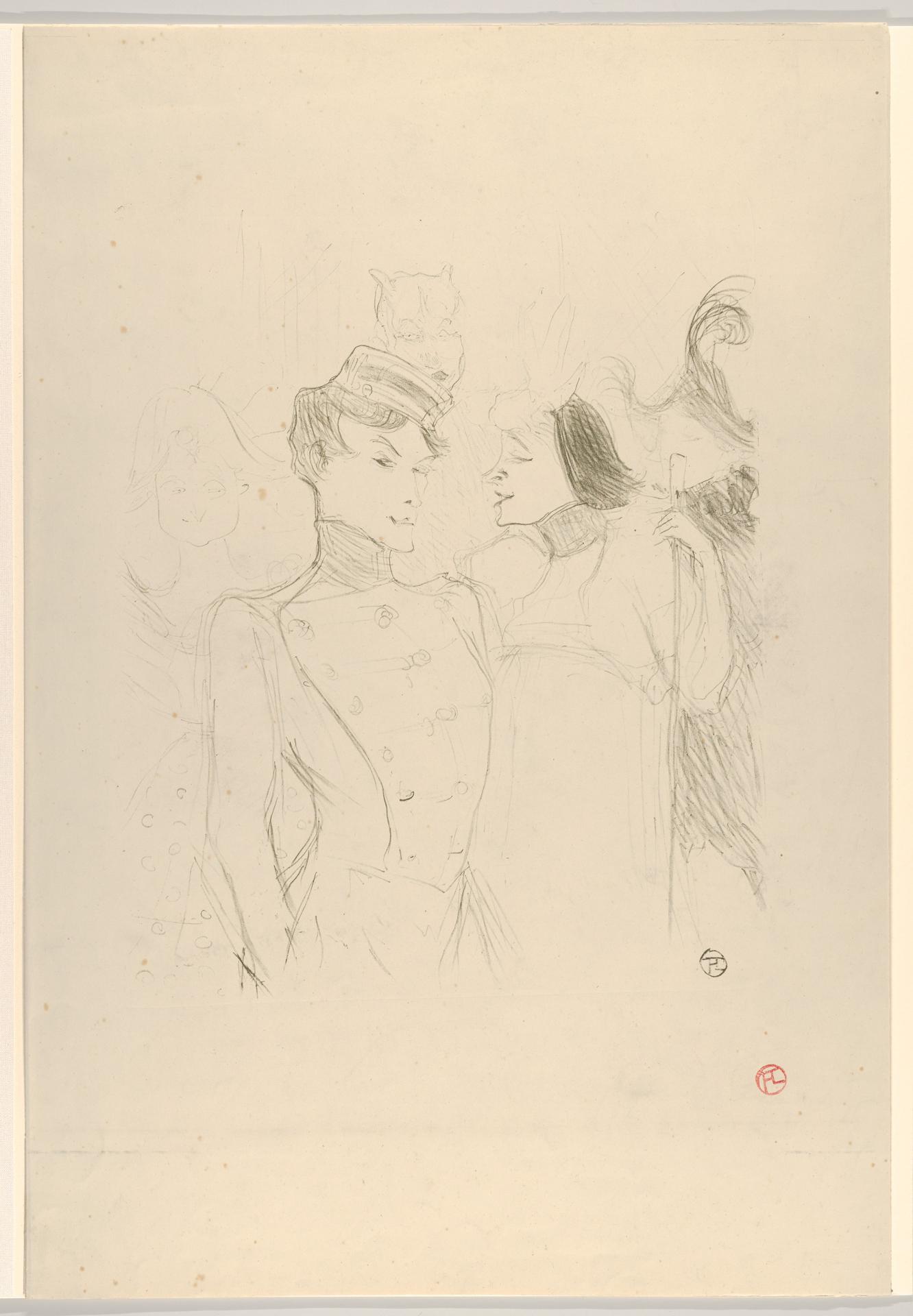 Henri de Toulouse-Lautrec — Marcelle Lender und Eva Lavalliére in einer Revue im Variétés
