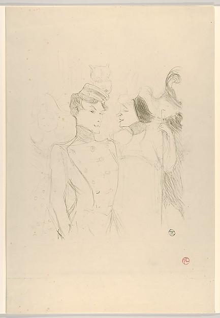 Henri de Toulouse-Lautrec — Marcelle Lender und Eva Lavalliére in einer Revue im Variétés