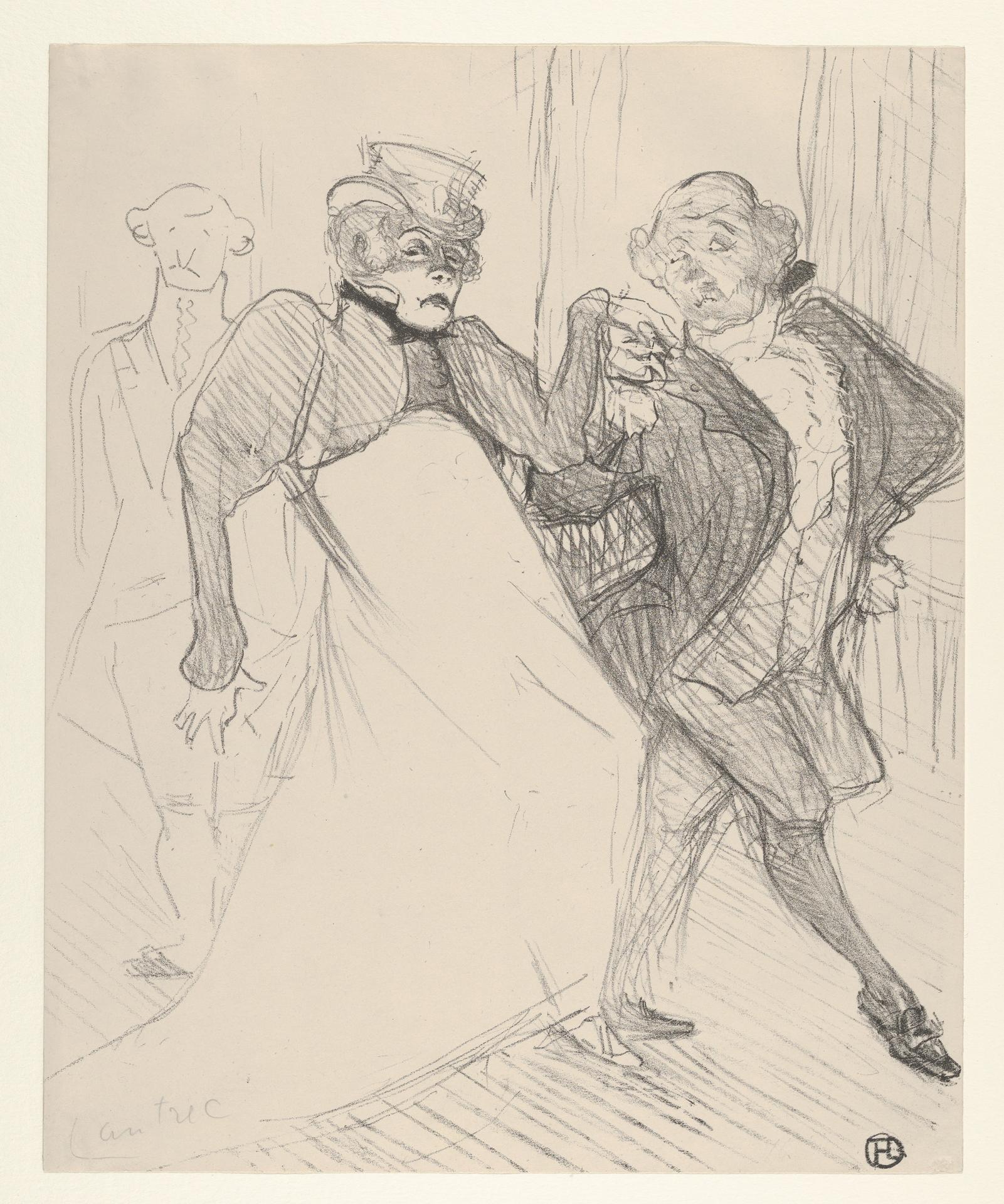 Henri de Toulouse-Lautrec — Réjane und Galipaux in Madame Sans-Gêne (1893, Met-Objekt 898)