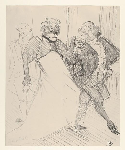 Henri de Toulouse-Lautrec — Réjane und Galipaux in Madame Sans-Gêne (1893, Met-Objekt 858)