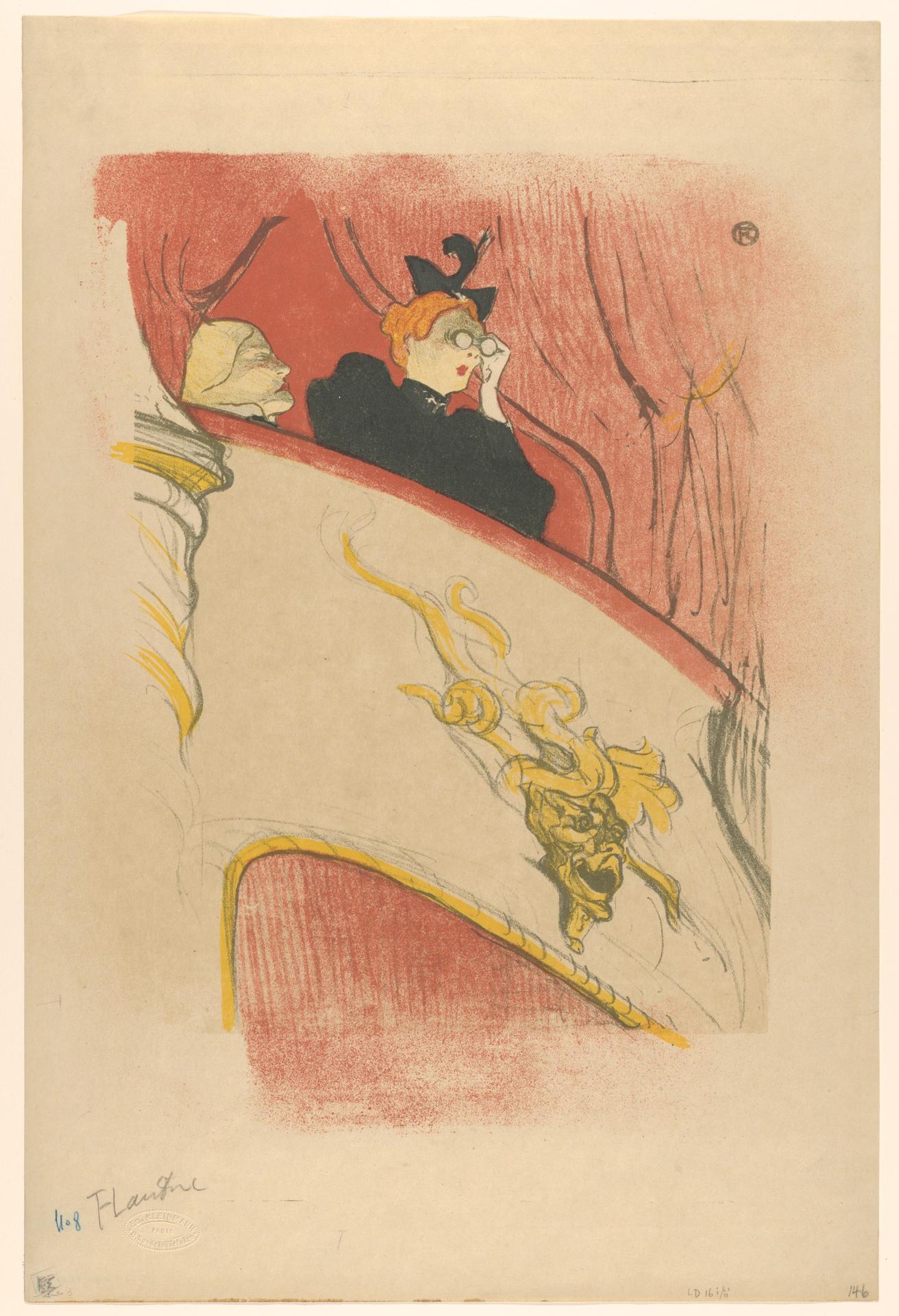 Henri de Toulouse-Lautrec — Die Loge mit der vergoldeten Maske (1893)