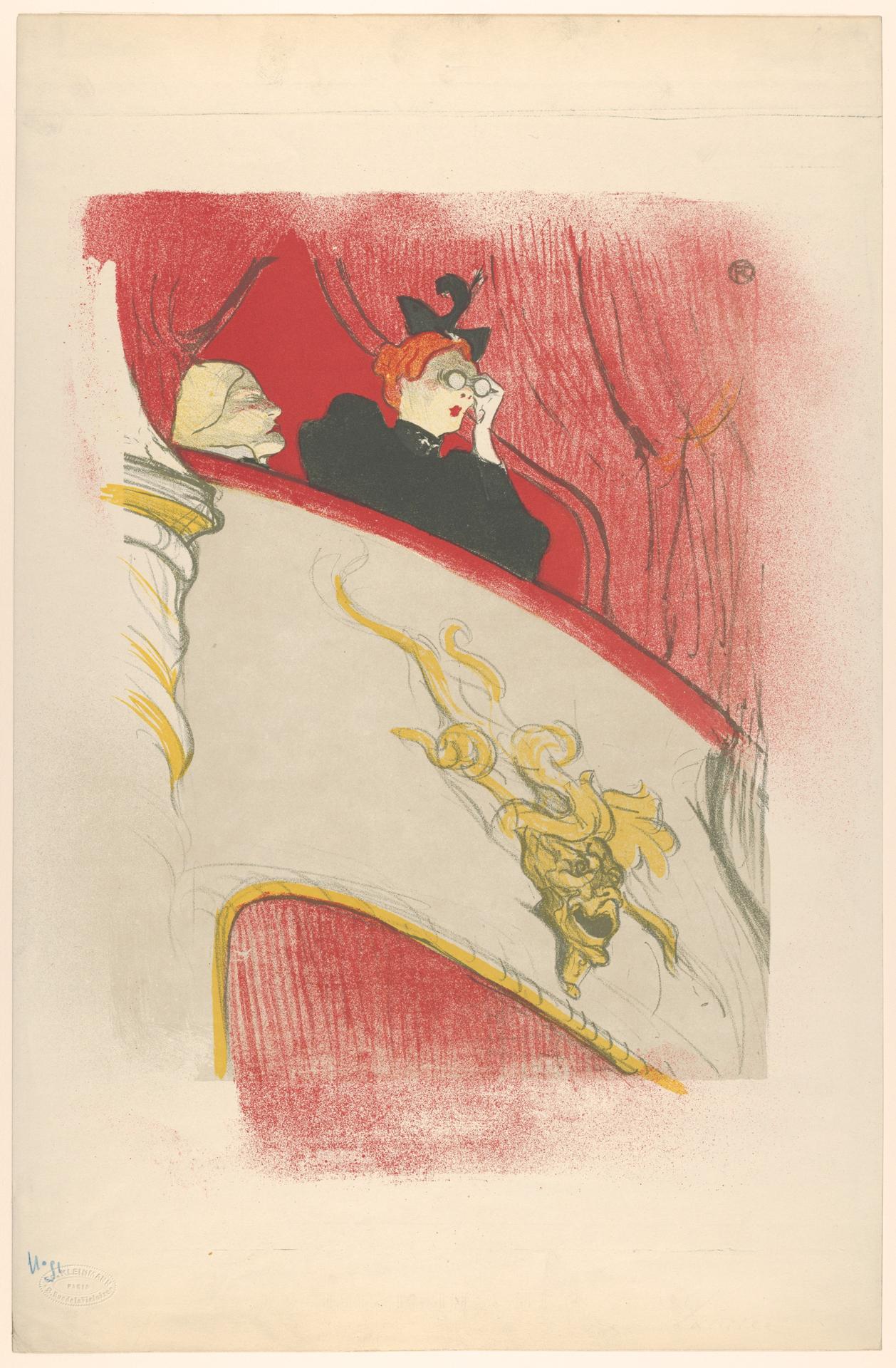 Henri de Toulouse-Lautrec — Die Loge mit der vergoldeten Maske (1894, Met-Objekt 883)