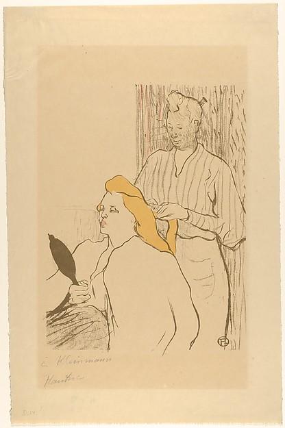 Henri de Toulouse-Lautrec — Das Frisieren (Theaterzettel für das Théâtre Libre)