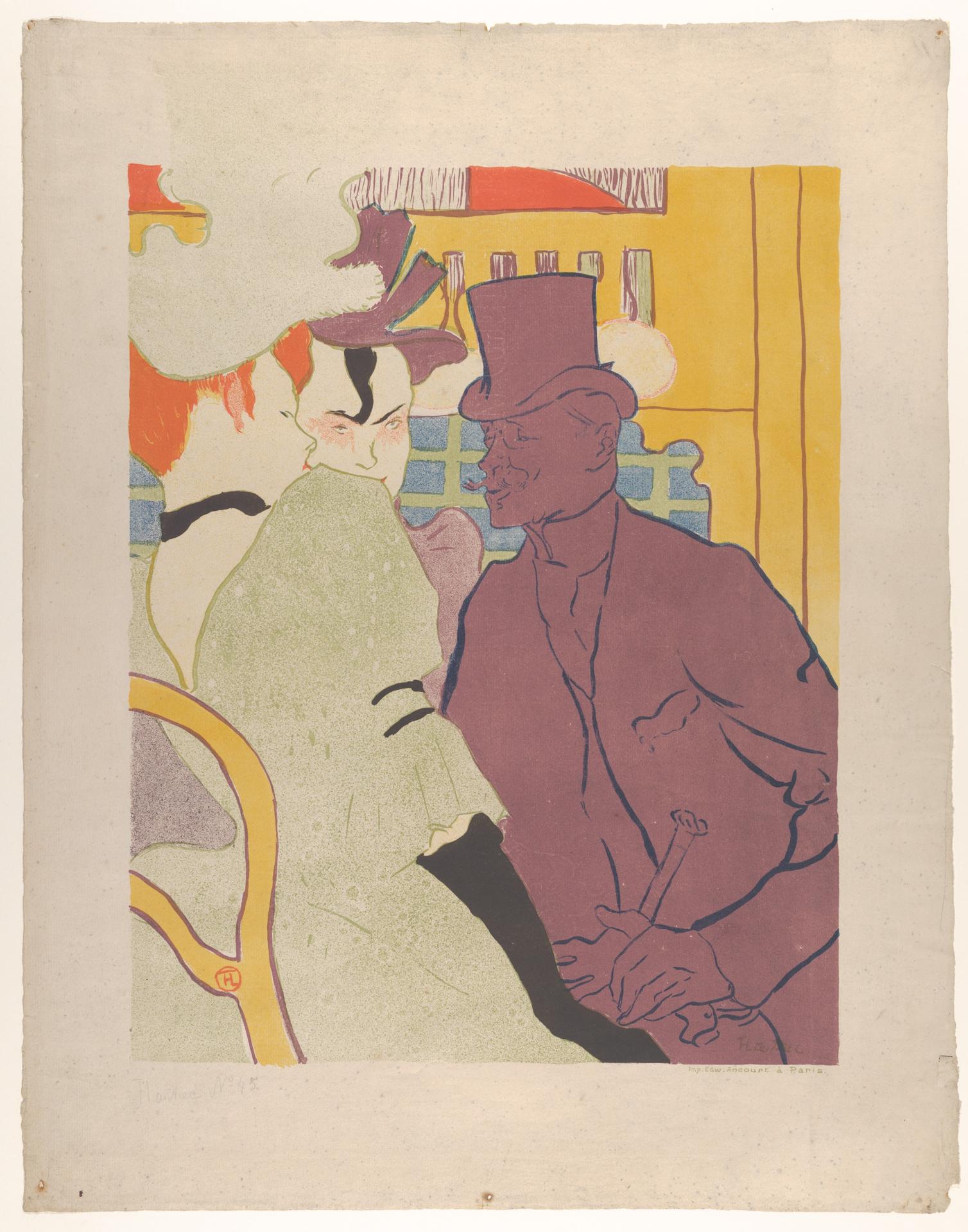 Henri de Toulouse-Lautrec — Der Engländer im Moulin Rouge (1892, Met-Objekt 879)