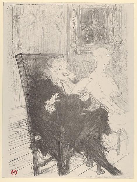 Henri de Toulouse-Lautrec — Truffier und Moreno in „Les Femmes Savantes“